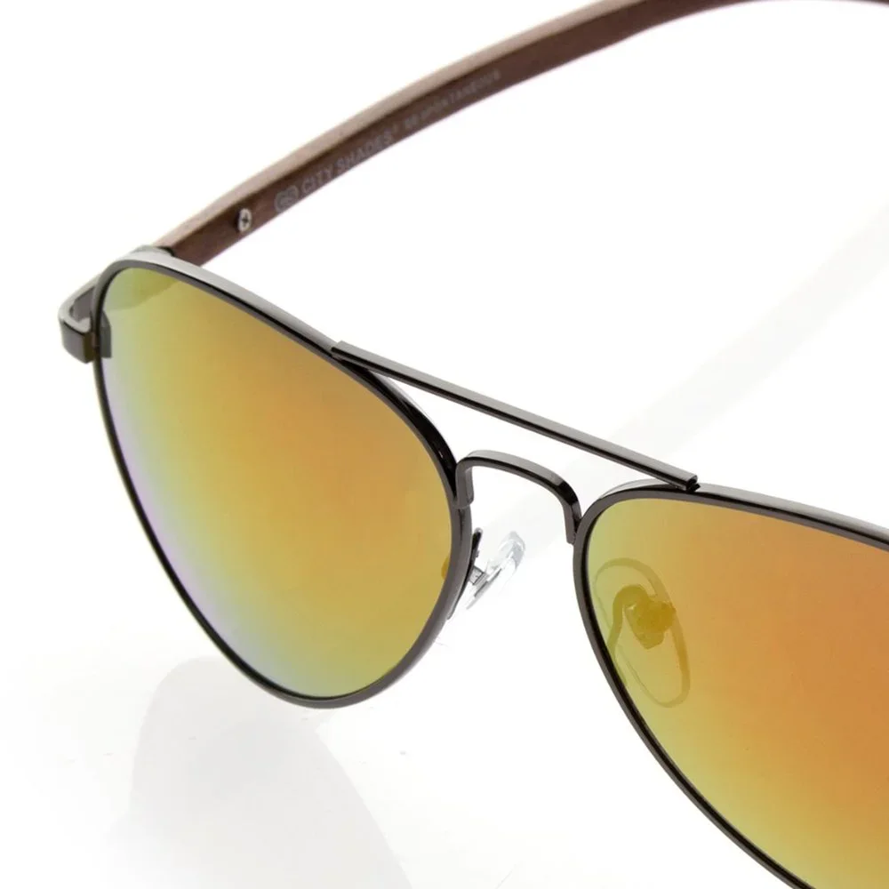 Yellow And Orange Frame Sunglasses